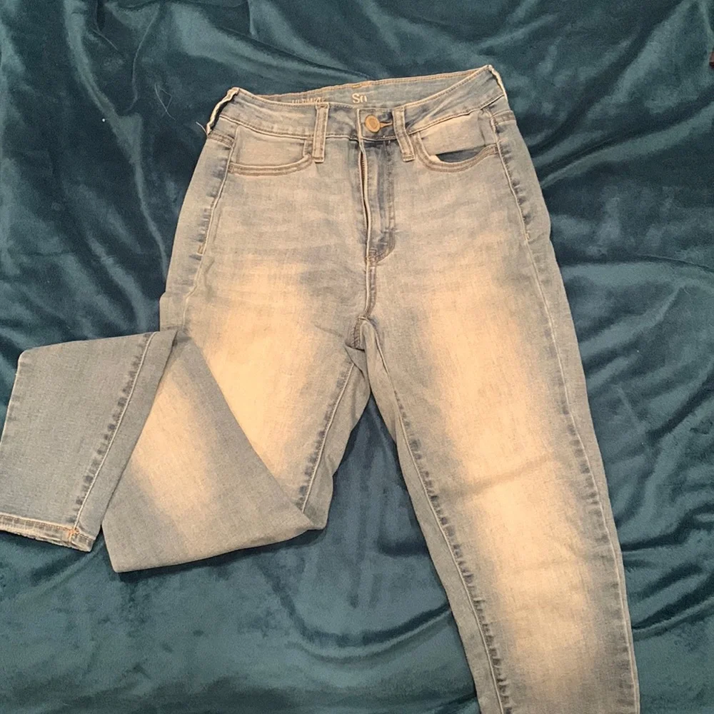 SO juniors blue high rise jeggings - Picture 1 of 2